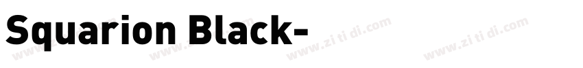 Squarion Black字体转换